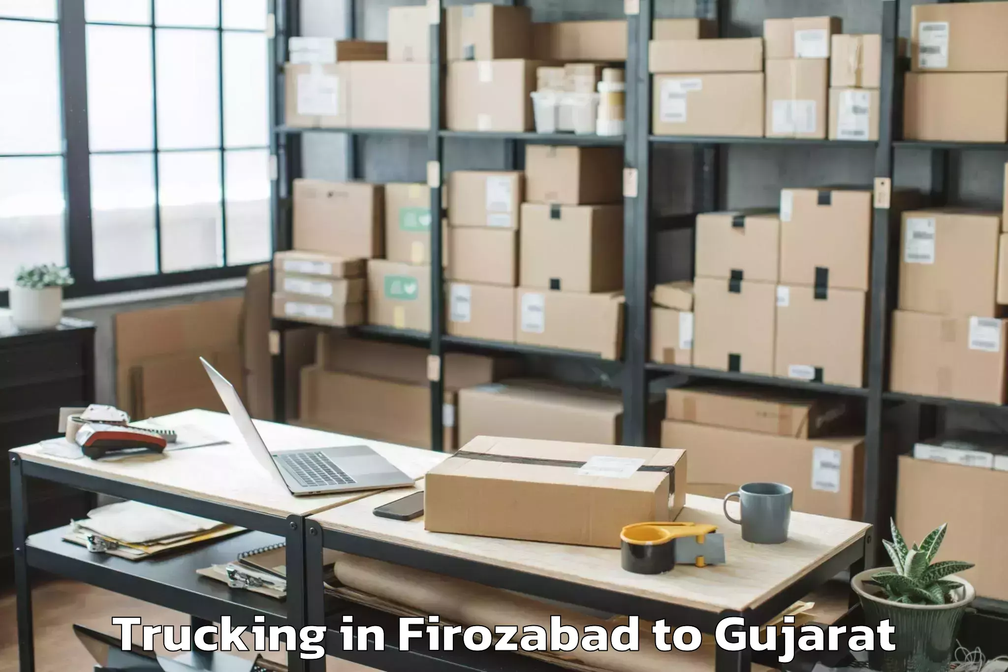 Professional Firozabad to Vadpada Trucking